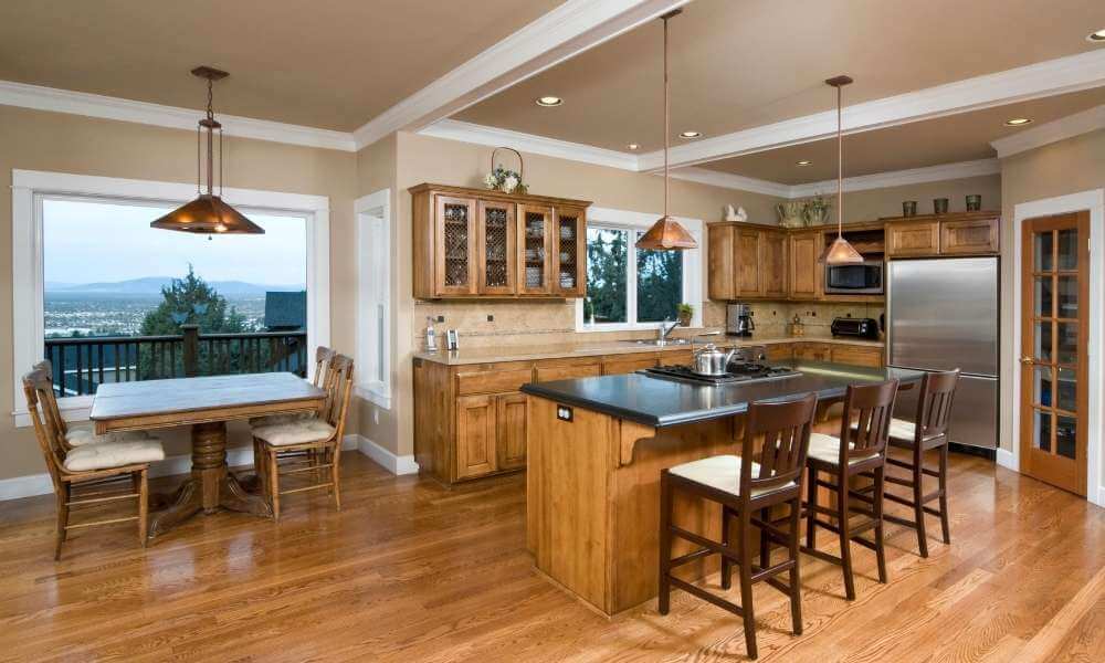 Wood Paneling in kitchen