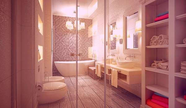 Beige Bathroom Tile