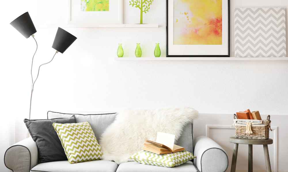 How To Decorate An Angled Wall In Living Room