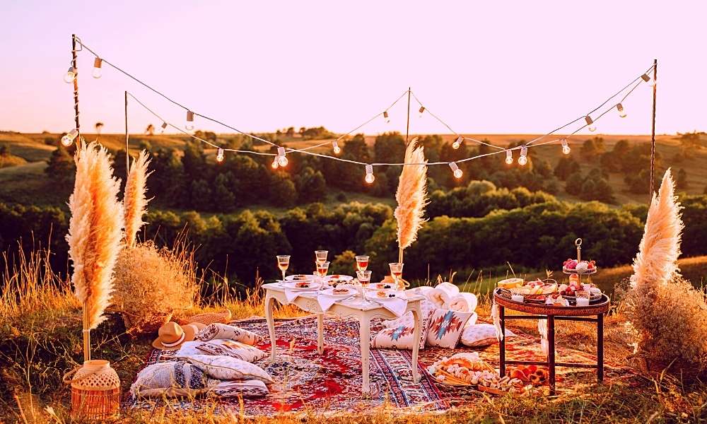 Outdoor party decorations on a budget