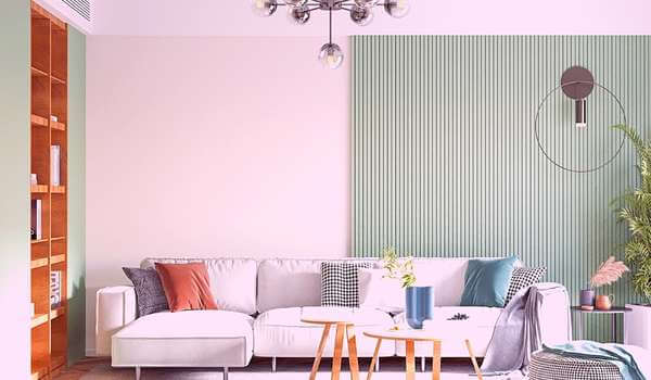 Use Paint Colors To Decorate A Slanted Wall