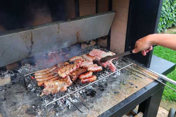 7. Cinder Blocks, Grill: Cooking Combo.