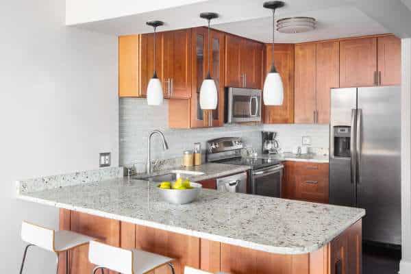 Pendant Lights Above The Countertop